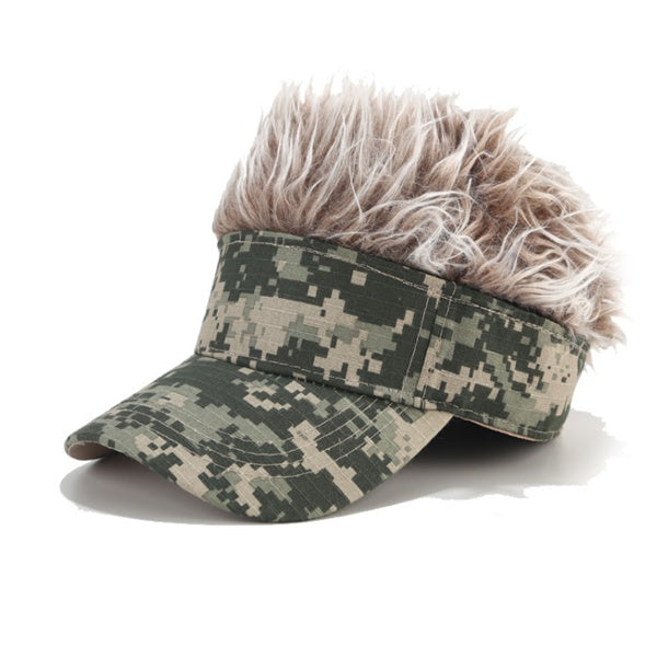 Casual Concise Sunshade Adjustable Camo Sun Visor Baseball Hat