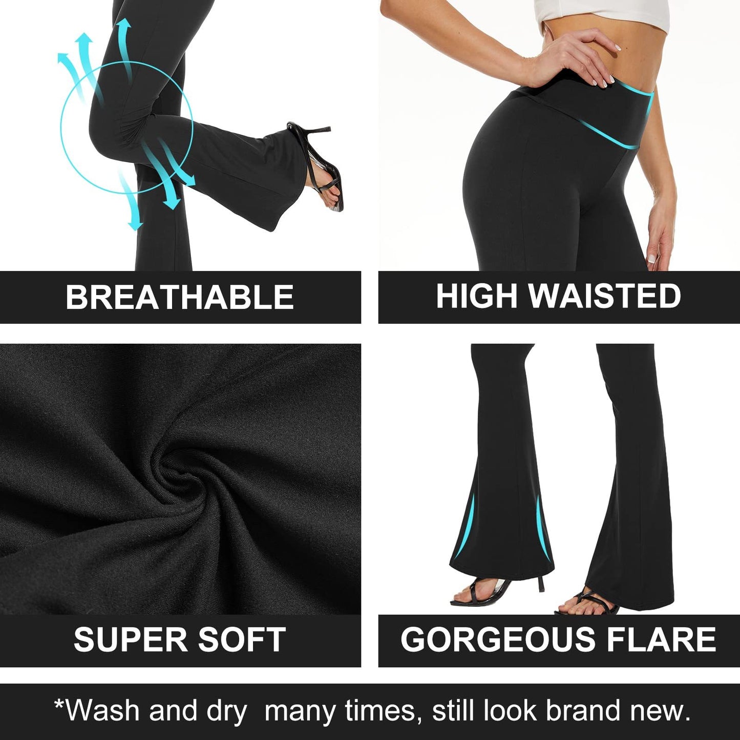 Flared Pants - Cropped High-rise Print 2 Pieces