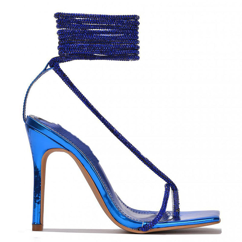 Women's Strappy Sandals Square Toe Flip Flops