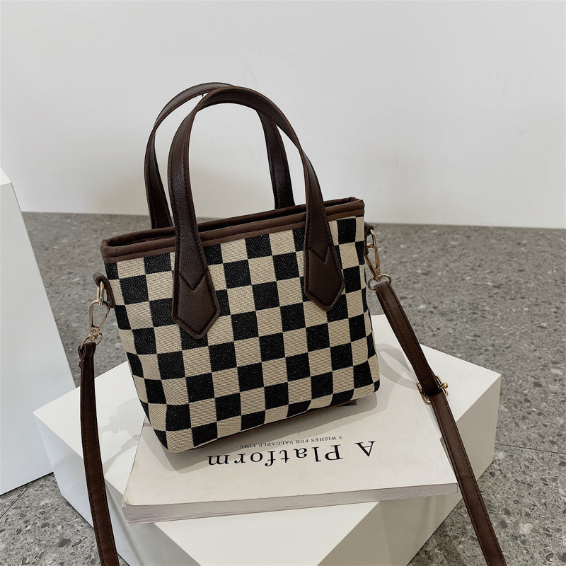 Fashion Houndstooth Shoulder Bag