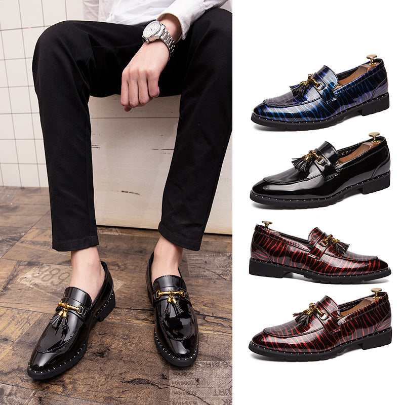 Men's British Pointed Leather Shoes