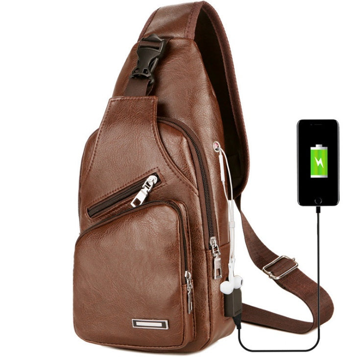 USB Portable Charging Chest Bag