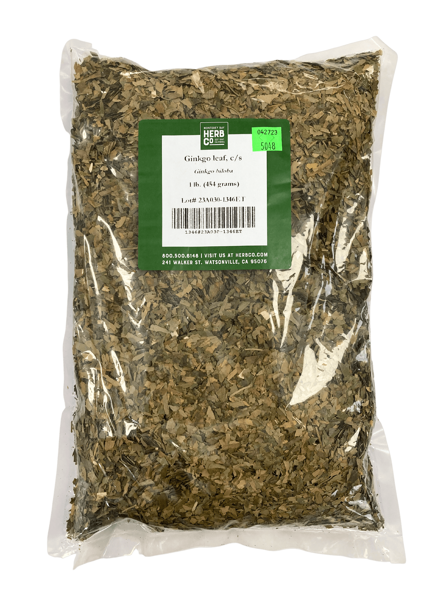 Ginkgo Leaf, Cut, Sifted