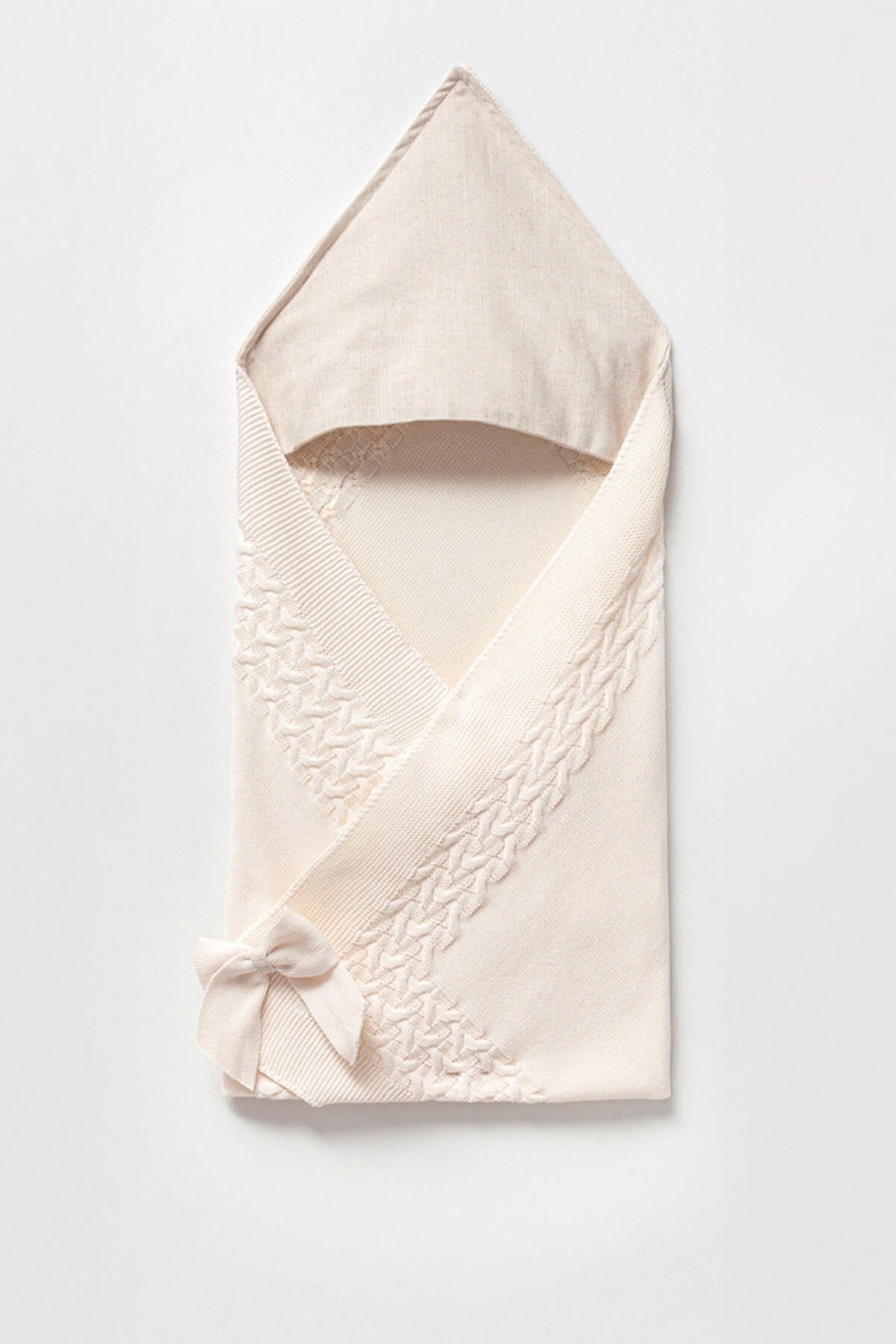 Lewis Cream Newborn Coming Home Set / Linen Collar (5 pcs)