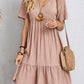 V-neck Short Sleeve Dress