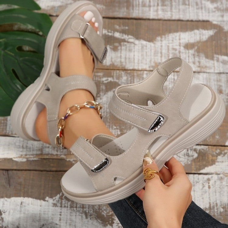 Casual Velcro-design Sandals