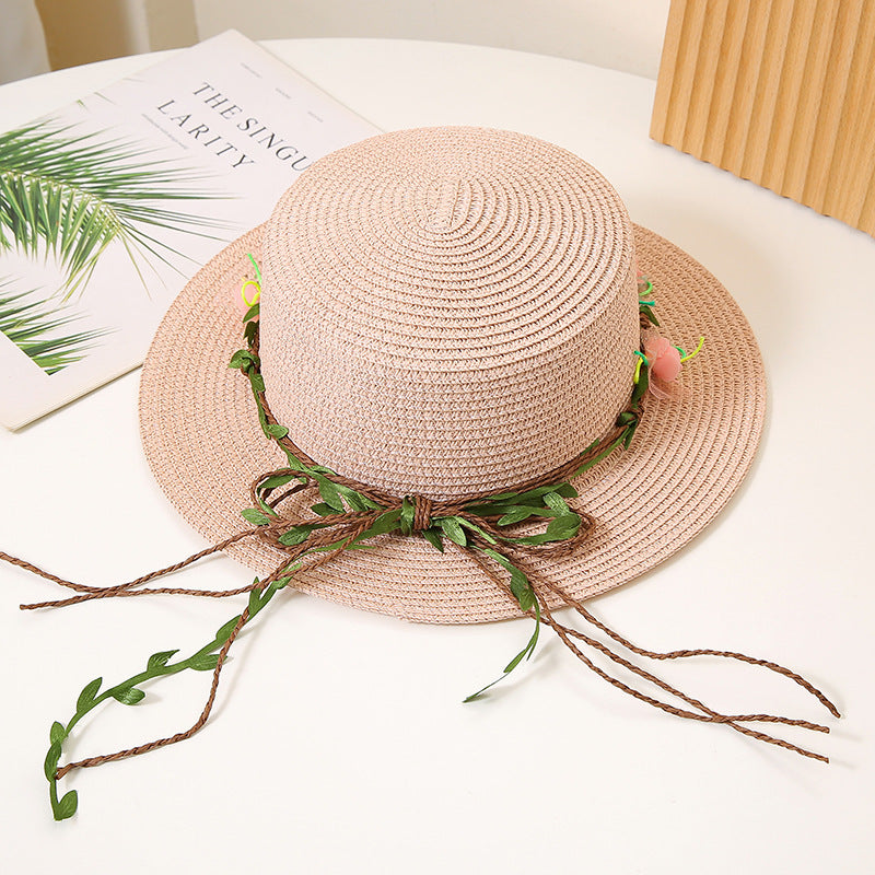 Women's Flat Straw Hat