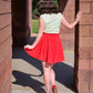 Tomato Skater Skirt
