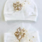 Ines Newborn Girl Gold Coming Home Outfit Set (11 Pcs)