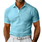 Waffle Short Sleeve Polo Shirt