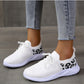 Women Leopard Print Lace-up Sneakers Sports