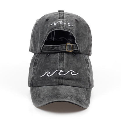 Wavy Embroidery Baseball Hat