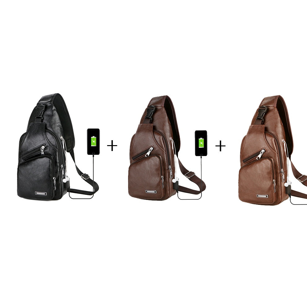 USB Portable Charging Chest Bag
