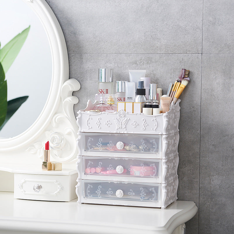 Transparent Makeup Organizer Cosmetic Storage Box
