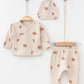Autumn Leaf Baby Clothes Set - 3 Pcs