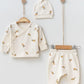 Olive Baby Clothes Set - 3 Pcs