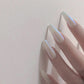 Long Ballet Nails With Flat And Pointed Water Droplets