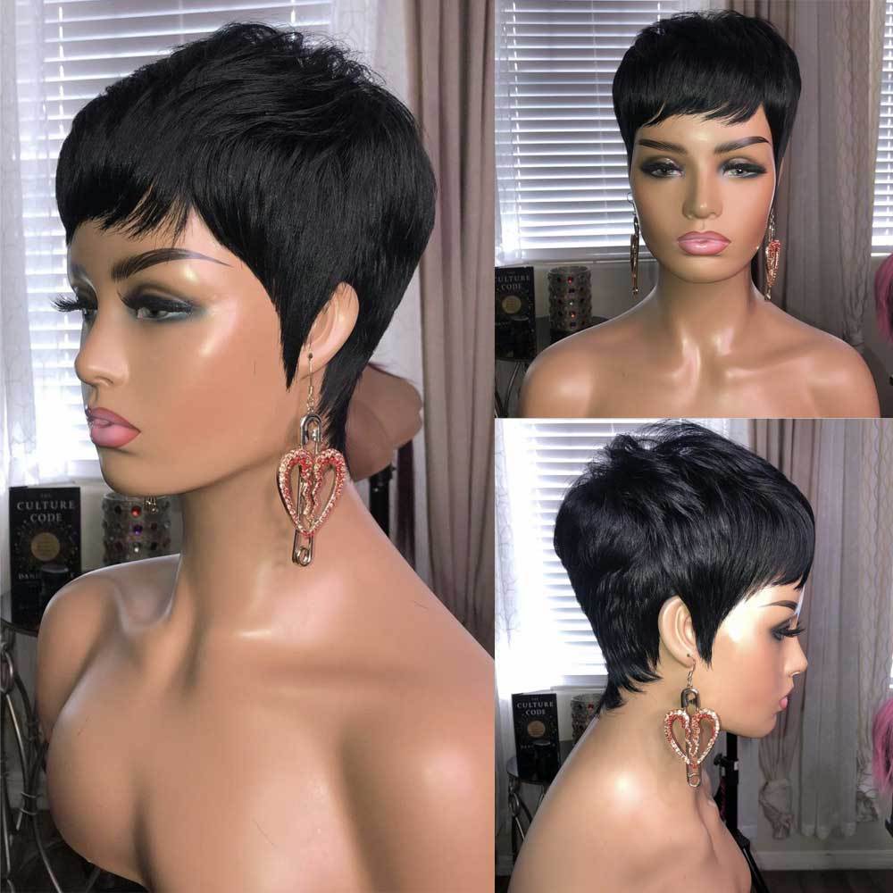 Ladies Fashion Short Straight Hair