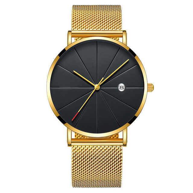 Calendar Thin Mens Watch