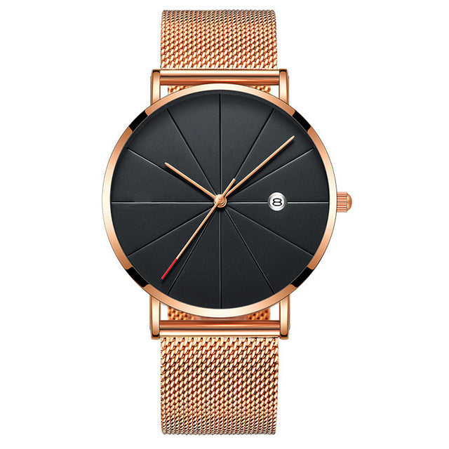 Calendar Thin Mens Watch
