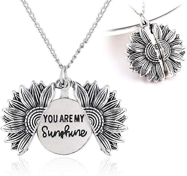 Unisex Sunflower Necklace