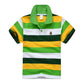 Children's Cotton Striped Lapel Polo Shirt