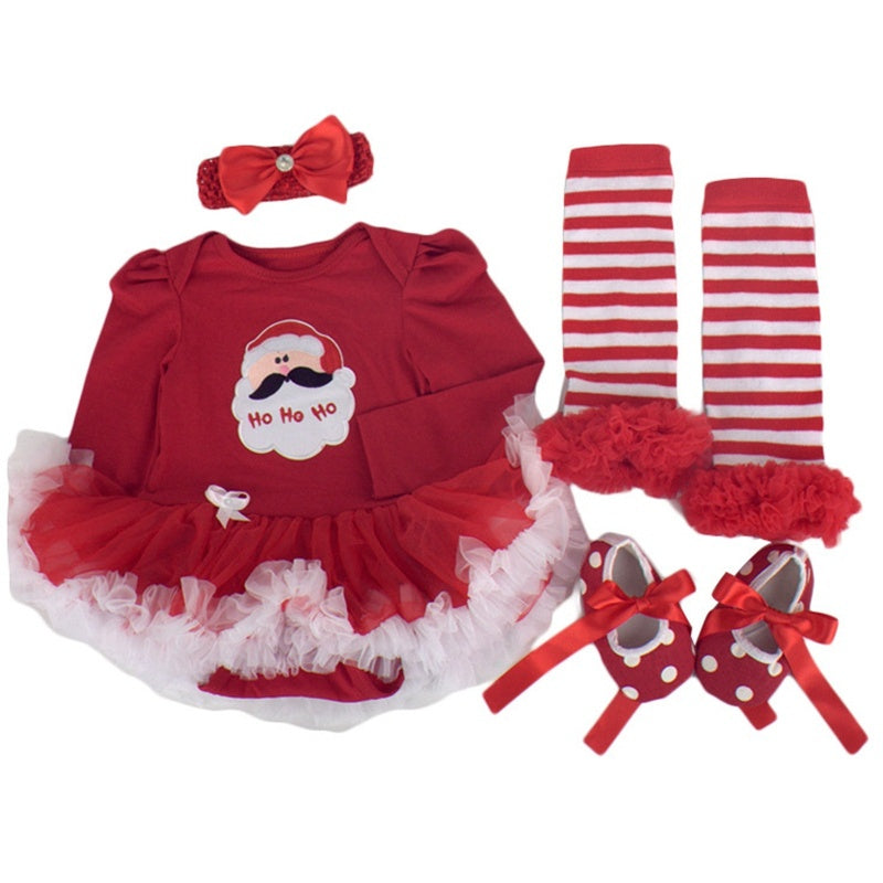 Four-piece Christmas Gift Newborn Clothing Set