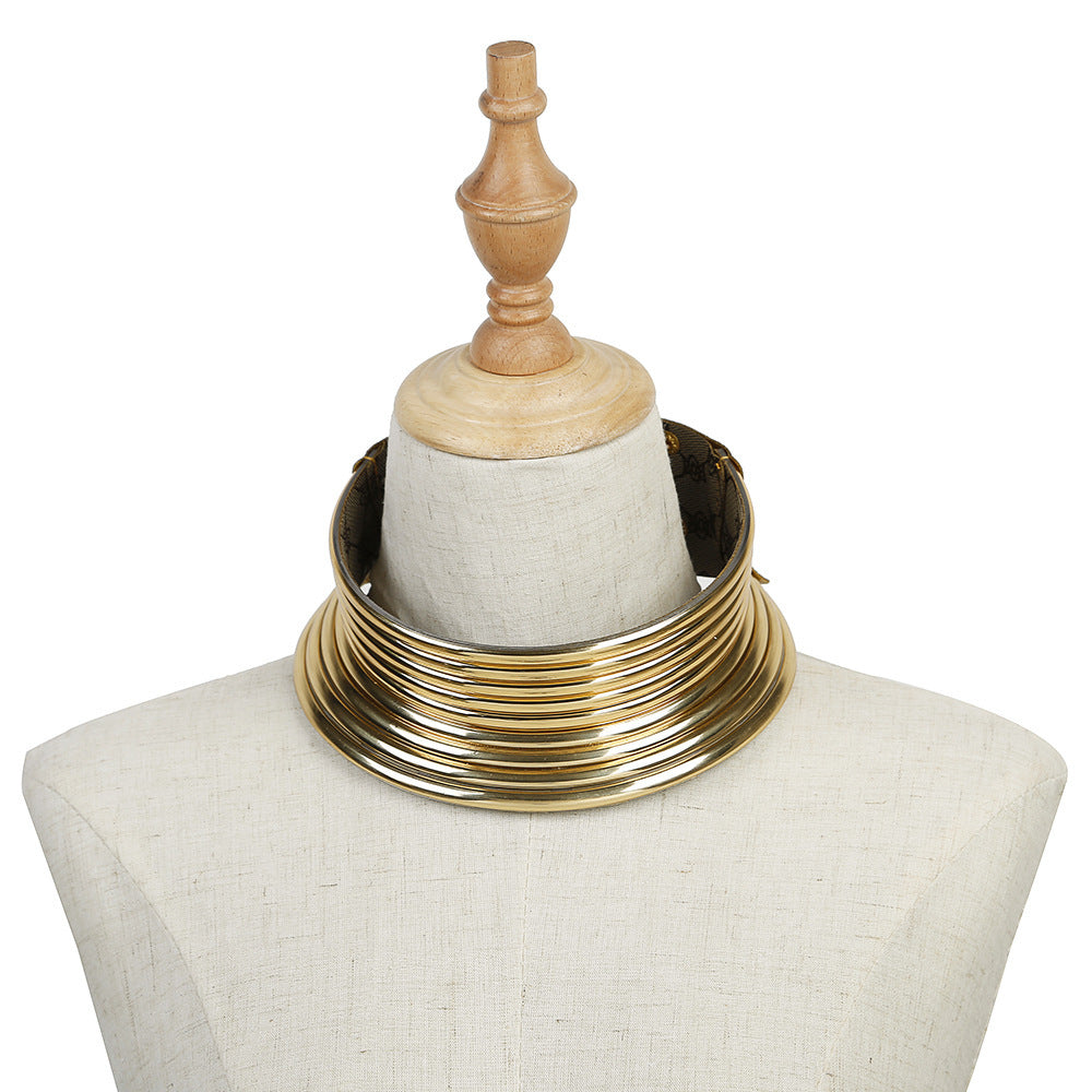 African exaggerated collar women necklace