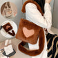 Love Winter Plush Shoulder Bags For Women