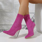 Crystal Heel Boots For Women