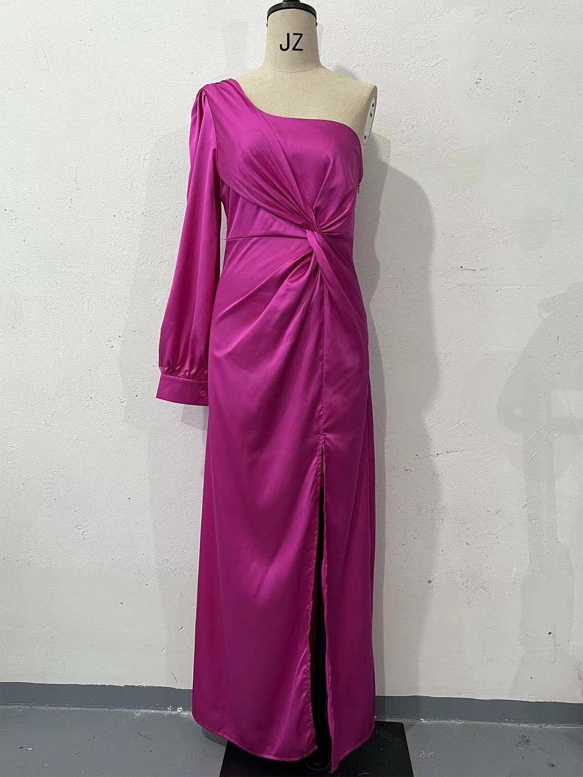 Women's One-shoulder Split Dress