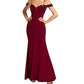 Women's Off-neck Sling Evening Long Dress
