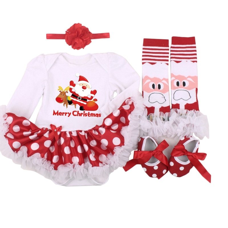 Four-piece Christmas Gift Newborn Clothing Set