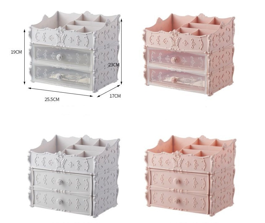 Transparent Makeup Organizer Cosmetic Storage Box