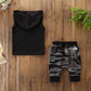 2PCS Toddler  Sleeveless Hooded T-shirt