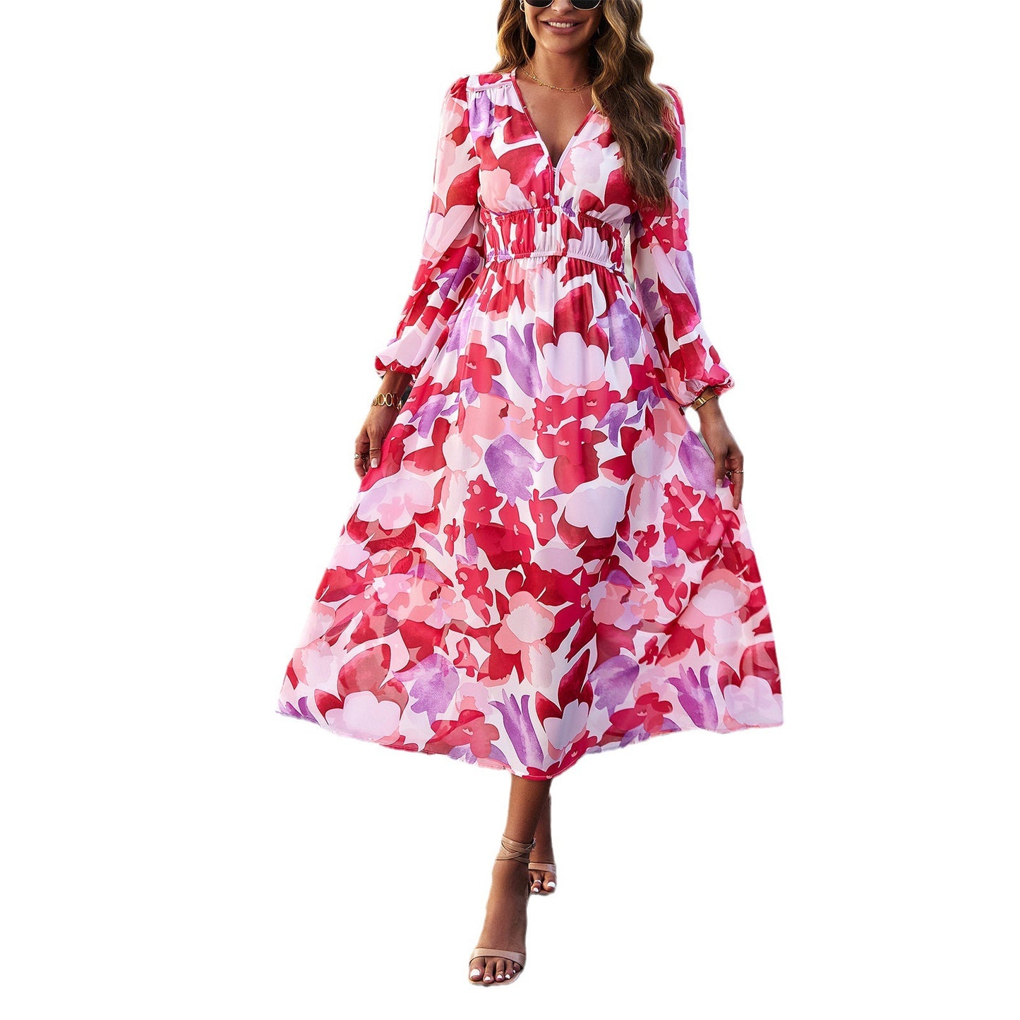 Women's Bohemian Holiday Casual Printed Dress