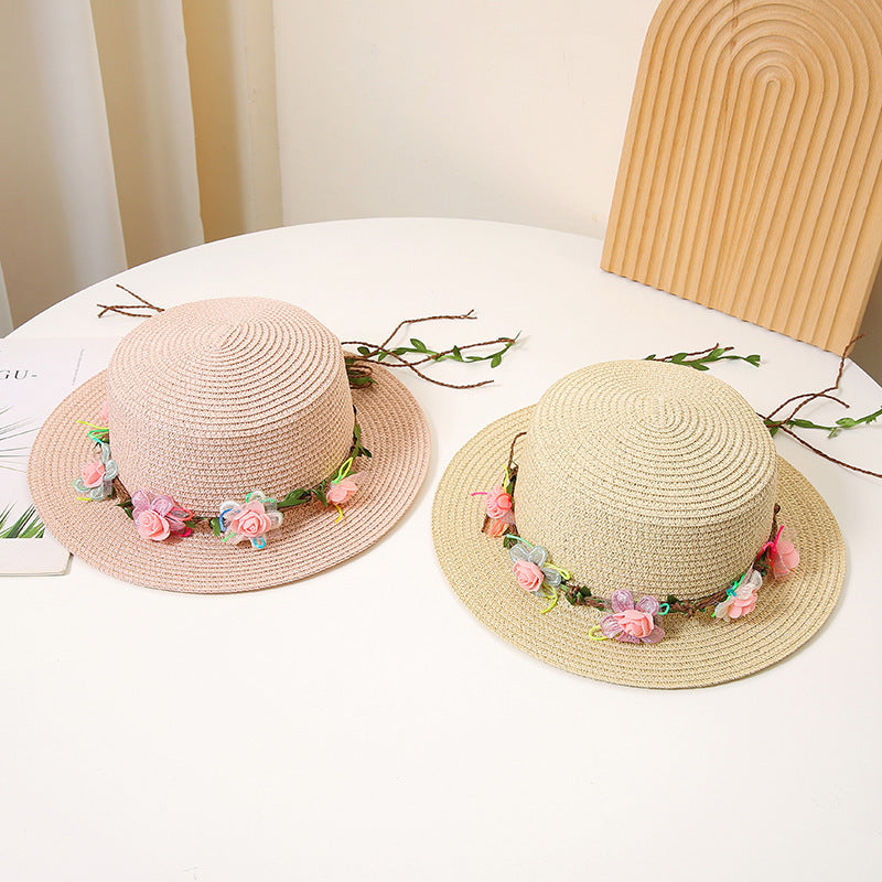 Women's Flat Straw Hat