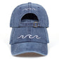 Wavy Embroidery Baseball Hat