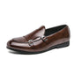Men's Leather Shoes Double Buckle