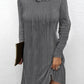 Long Sleeve Hooded Pullover Knitted Dress For Women