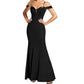 Women's Off-neck Sling Evening Long Dress