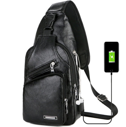 USB Portable Charging Chest Bag