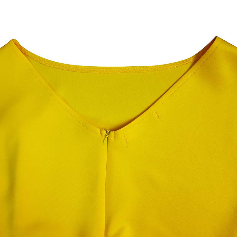 Women's Elegant Ruffle Sleeveless Bodycon Dress