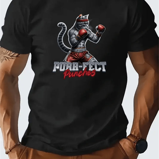 Casual Short Sleeved Round Neck T-shirts for men