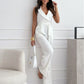 V-neck Sleeveless Jumpsuit With Belt