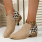 Fashion Leopard Print Boots Women