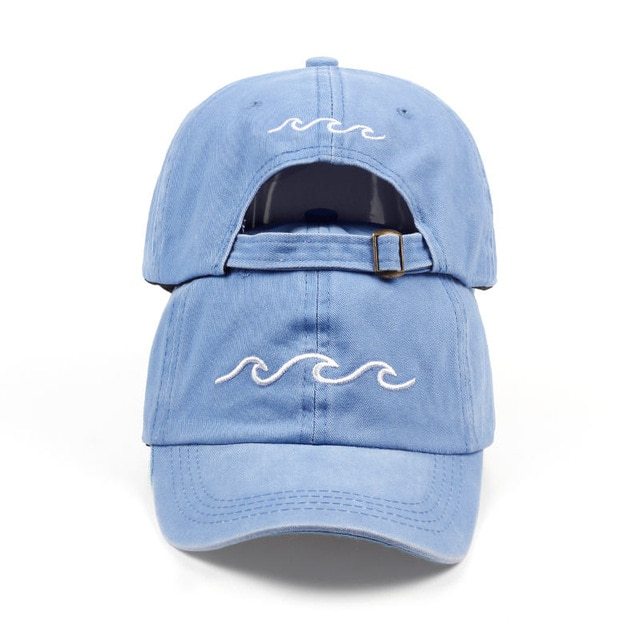 Wavy Embroidery Baseball Hat