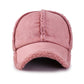 Women Peaked Cap Solid Color Broken Edge Design