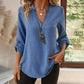 Women's Casual Summer Notch V Neck Blouses