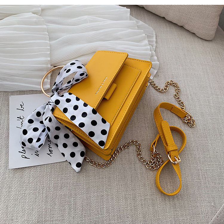 Small Trendy Chain Shoulder Texture Handbag
